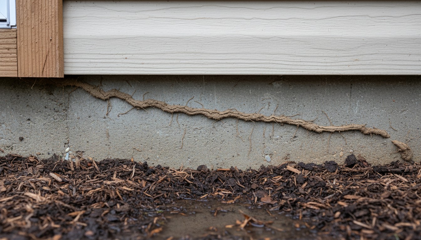 termite mud tubes