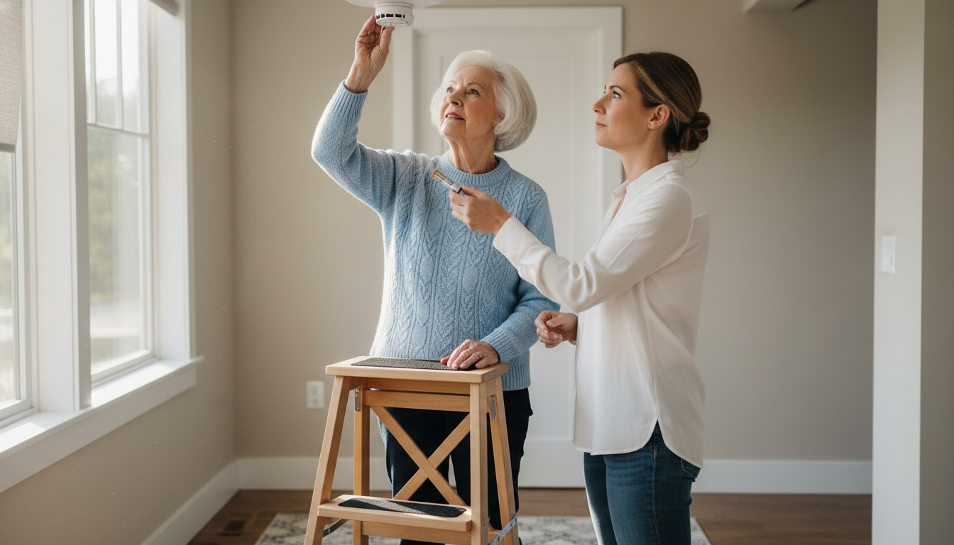 senior smoke alarm replacement